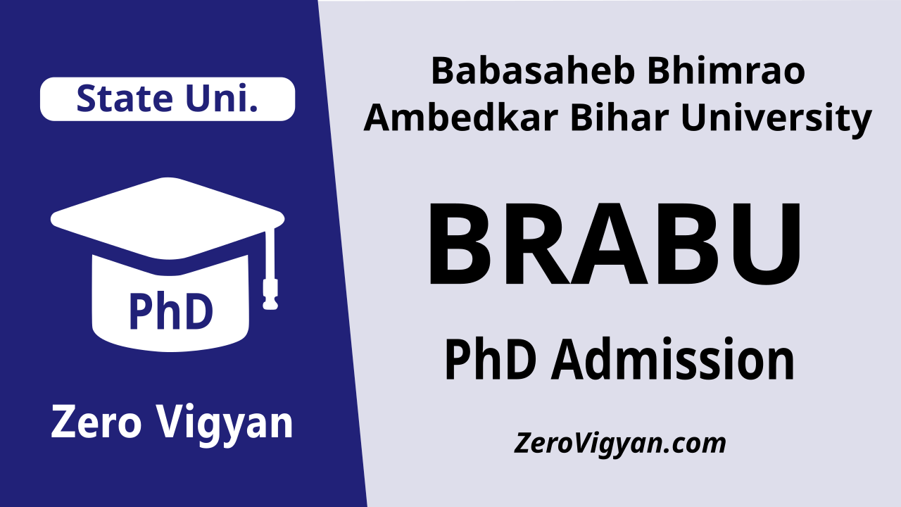 Babasaheb Bhimrao Ambedkar Bihar University Brabu Phd Admission