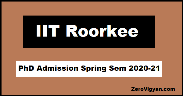 iit roorkee phd admission 2023 chemistry