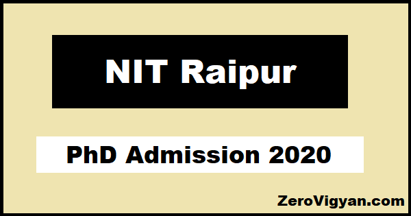 nit raipur phd online application