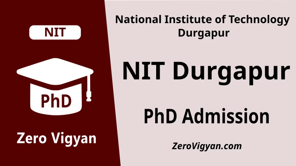 NIT Durgapur PhD Admission