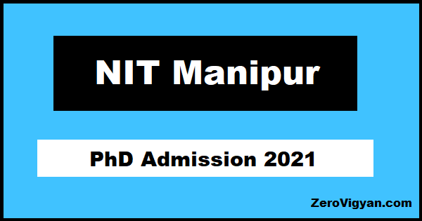 phd entrance exam in nit manipur