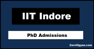 iit indore phd admission 2022 shortlisted candidates