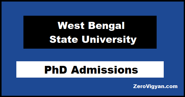 West Bengal State University - WBSU PhD Admission