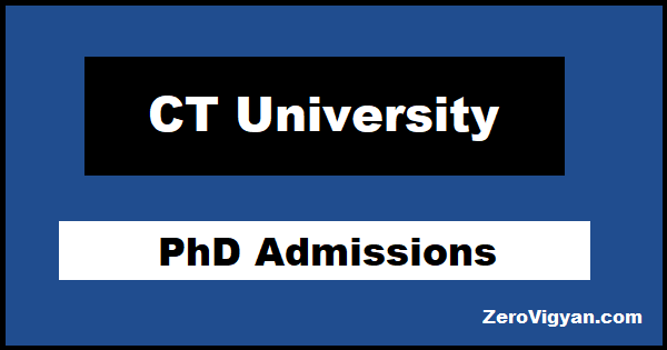 CT University PhD Admissions