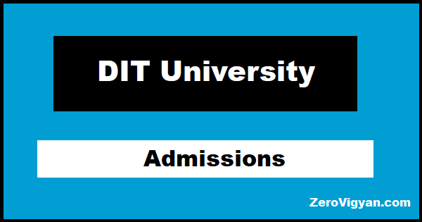 DIT University Admissions