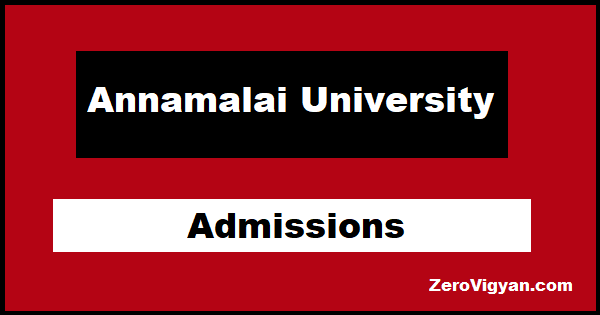 Annamalai University Admission