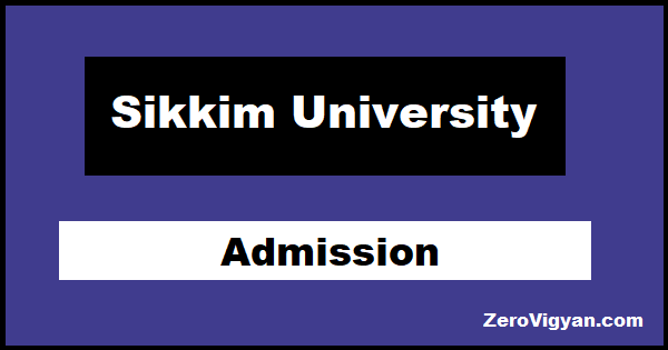 Sikkim University Admission