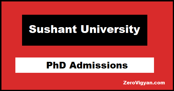 Sushant University PhD Admission