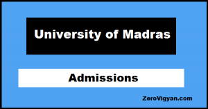 University Of Madras Admission 2021: Courses, Dates, Application Form ...