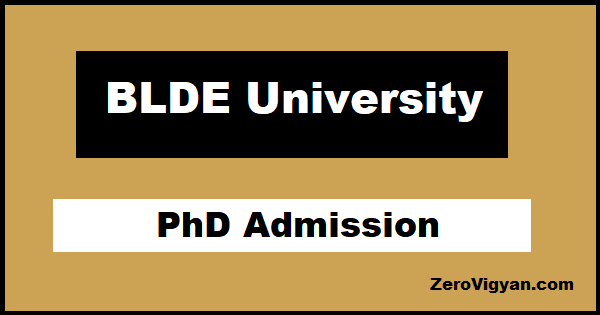 BLDE University PhD Admission
