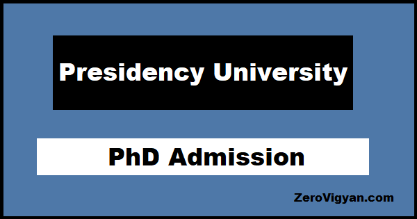 Presidency University PhD Admission