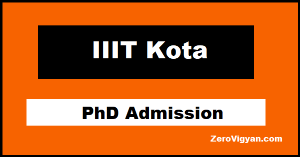 IIIT Kota PhD Admission