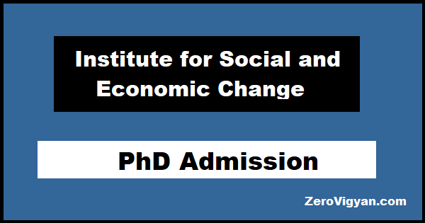 ISEC Bangalore PhD Admission