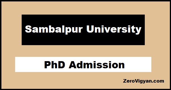 Sambalpur University PhD Admission