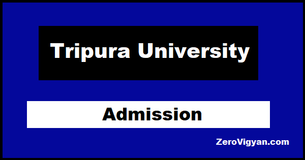 Tripura University Admission