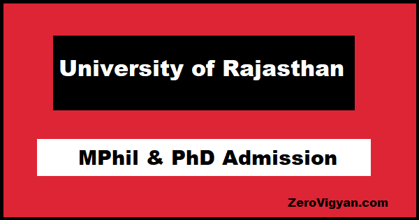 how to apply for phd in rajasthan university