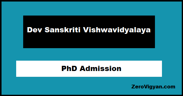 DSVV PhD Admission