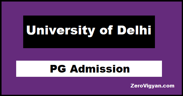 University of Delhi PG Admission