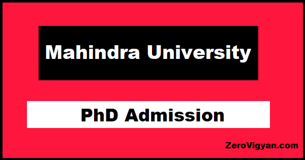 Mahindra University PhD Admission