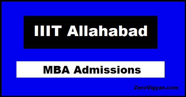 IIIT Allahabad MBA Admission