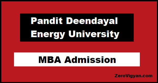 PDEU MBA Admission
