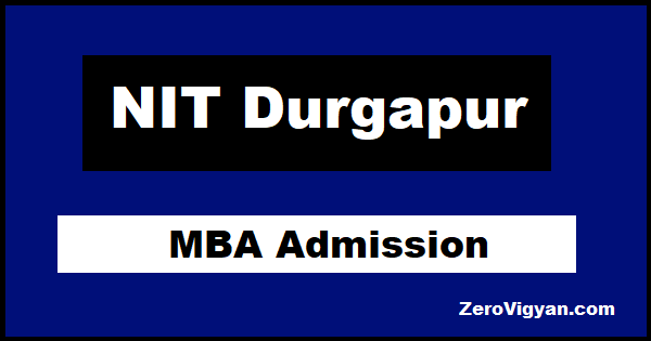 NIT Durgapur MBA Admission