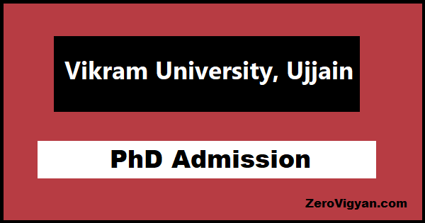 phd in vikram university ujjain