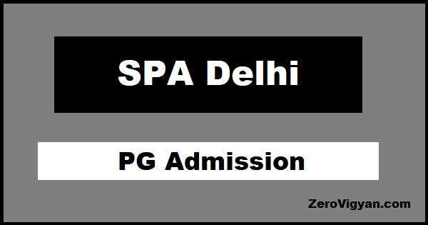 SPA Delhi PG Admission