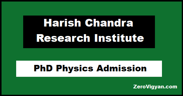 HRI PhD Physics Admission