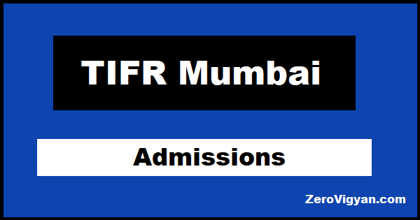 TIFR Mumbai Admission
