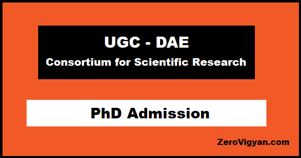 UGC DAE CSR PhD Admission