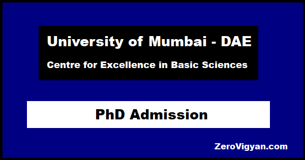 UM-DAE CEBS PhD Admission