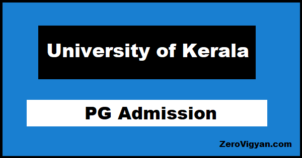 University of Kerala PG Admission