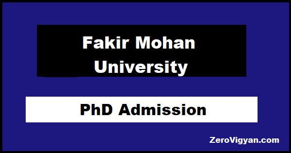 FMU Balasore PhD Admission