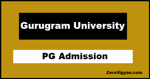 Gurugram University PG Admission