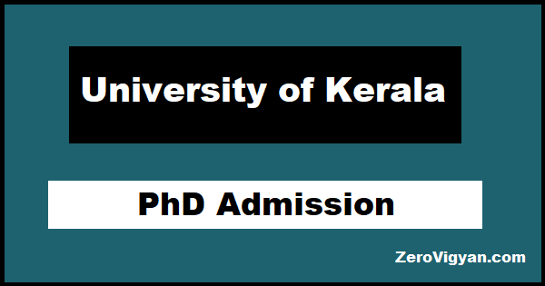 phd admission 2022 in kerala