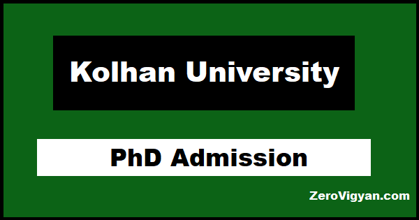 phd in kolhan university