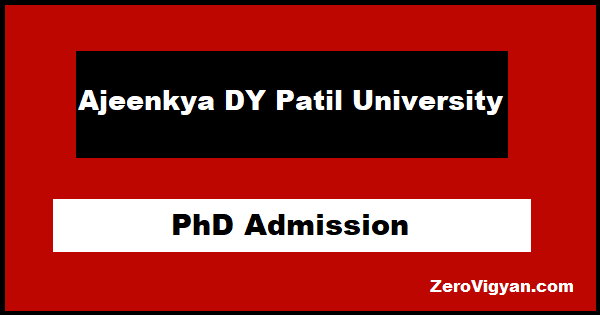 ADYPU Pune PhD Admission