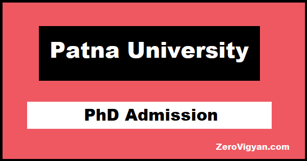 phd admission in patna university 2022