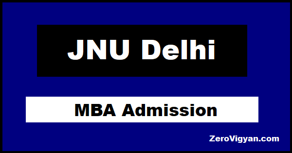 JNU MBA Admission