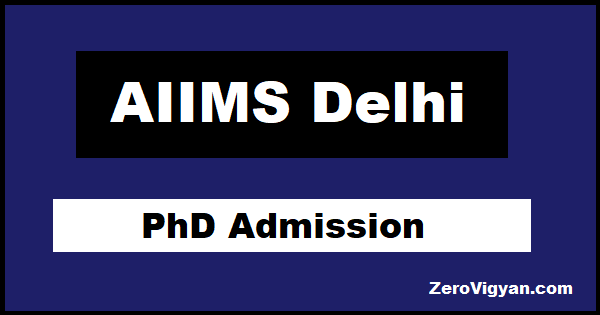 aiims phd admission 2023