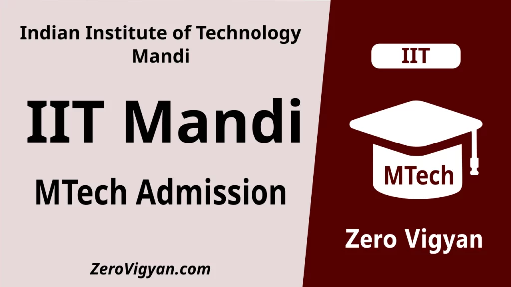 IIT Mandi M.Tech Admission