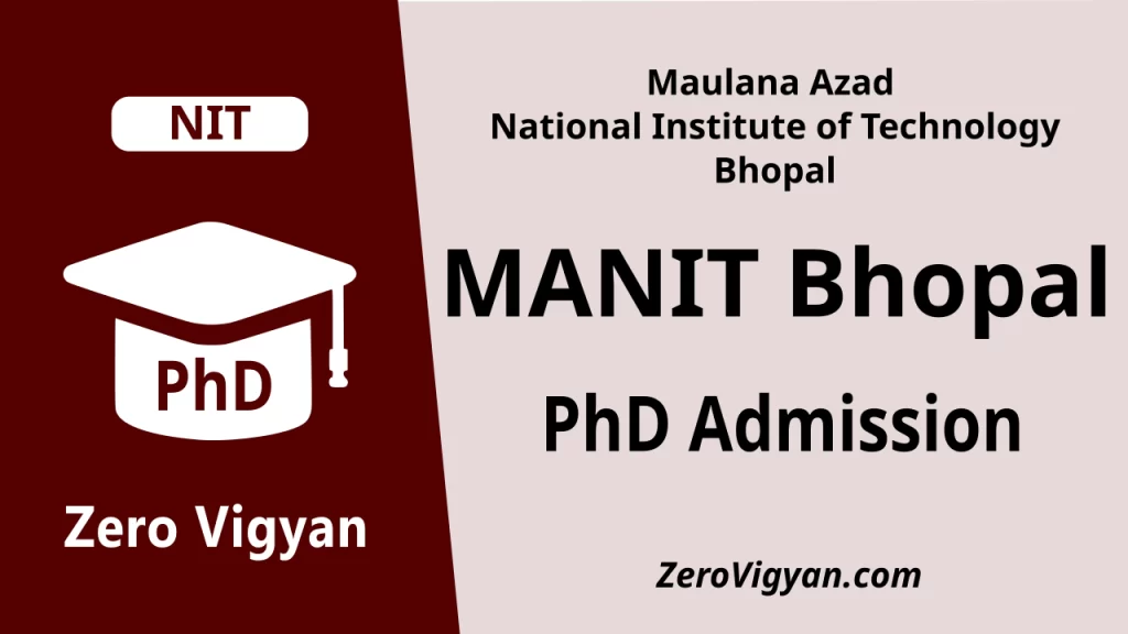 MANIT Bhopal PhD Admission