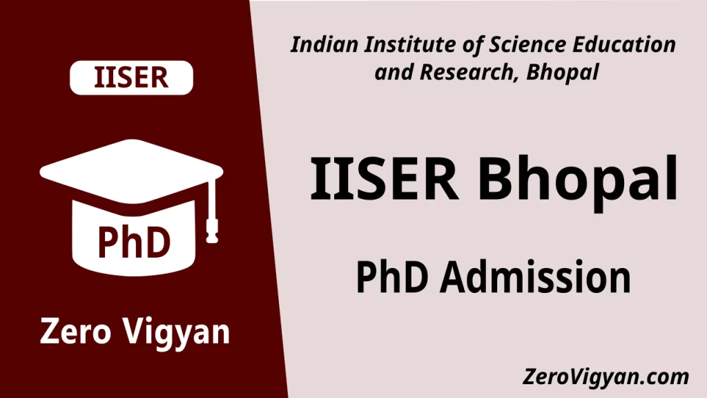 IISER Bhopal PhD Admission