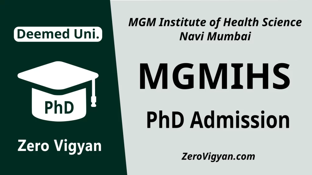 MGMIHS Navi Mumbai PhD Admission