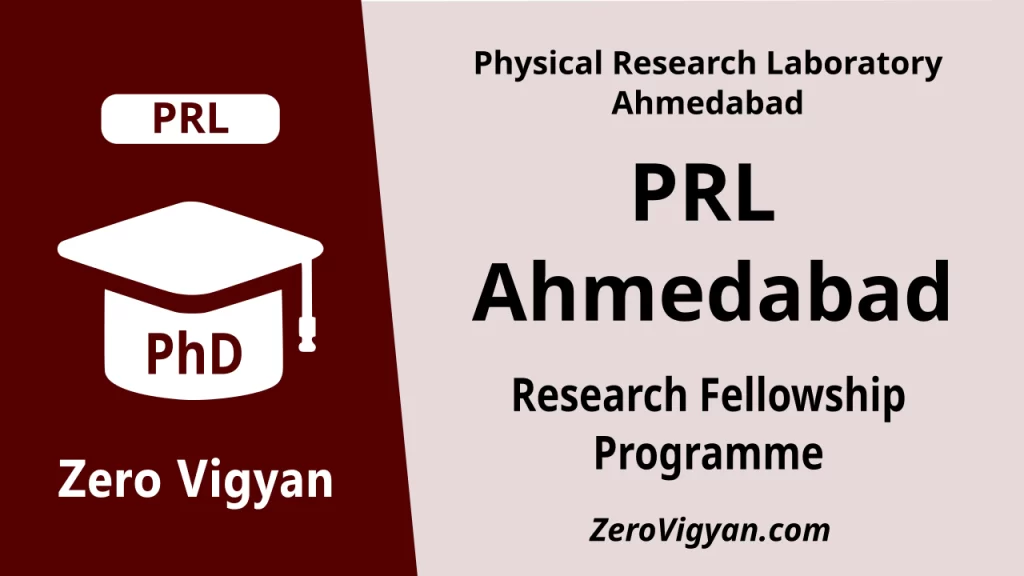 PRL Ahmedabad Research Fellowship Programme