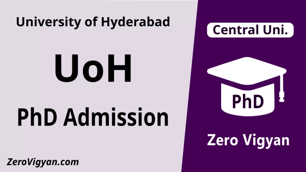 University of Hyderabad PhD Admission