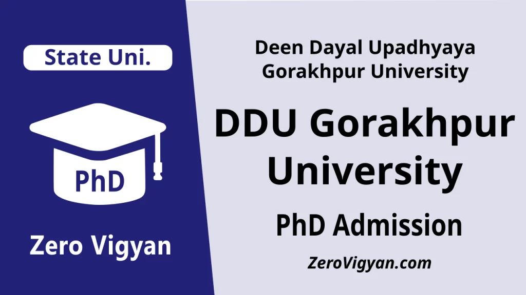 DDU Gorakhpur University PhD Admission