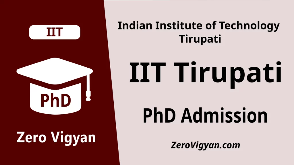 IIT Tirupati PhD Admission