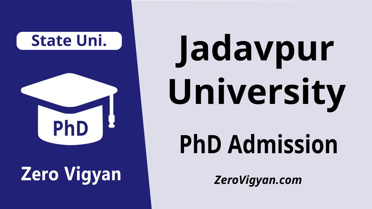 phd admission in jadavpur university 2023